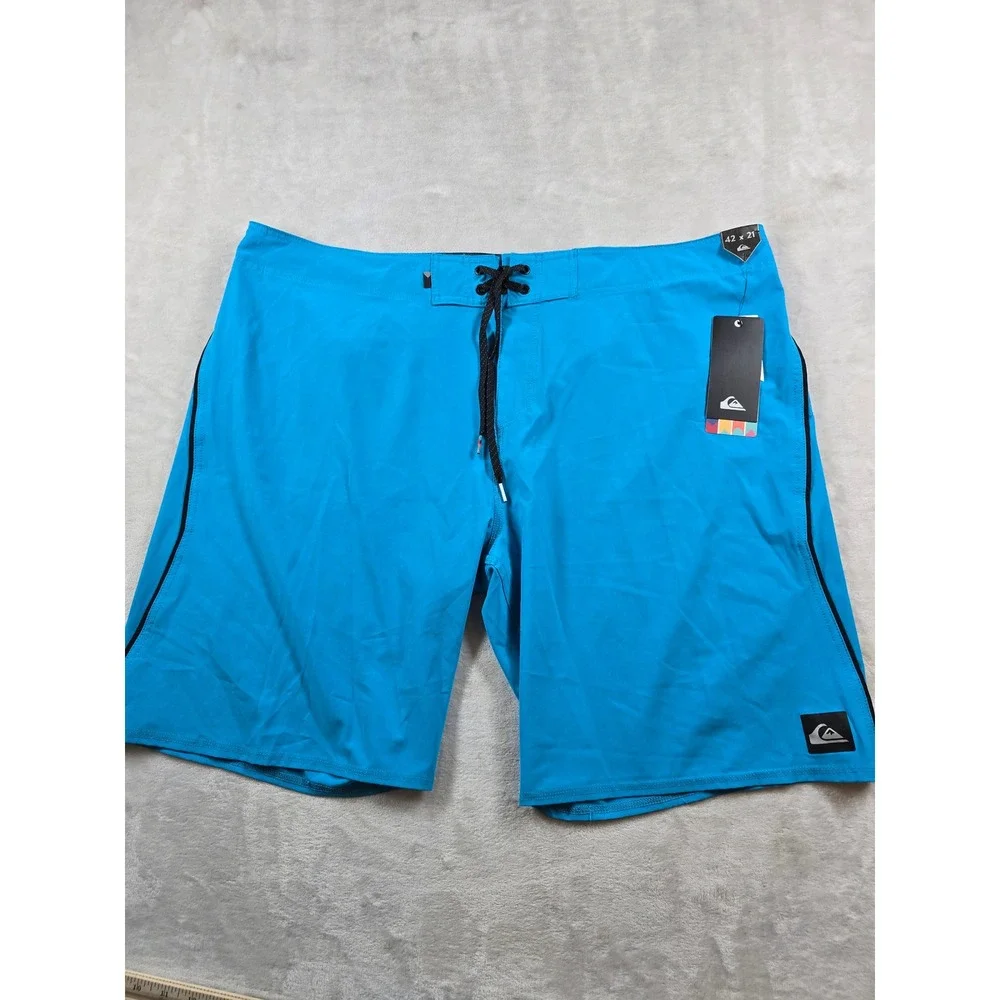 Quiksilver Boardshorts Mens 42 Blue Recycled Stretch Everyday Kaimana 21 NEW